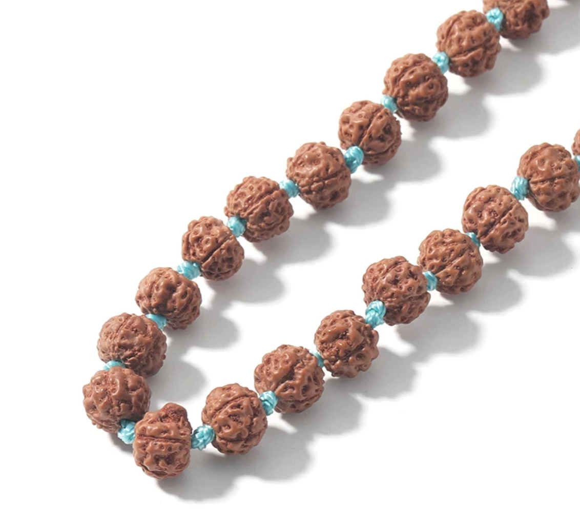 Rudraksha Blue Mala