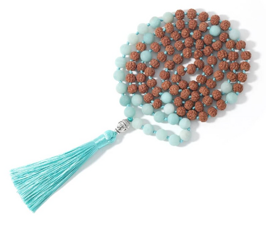 Rudraksha Blue Mala