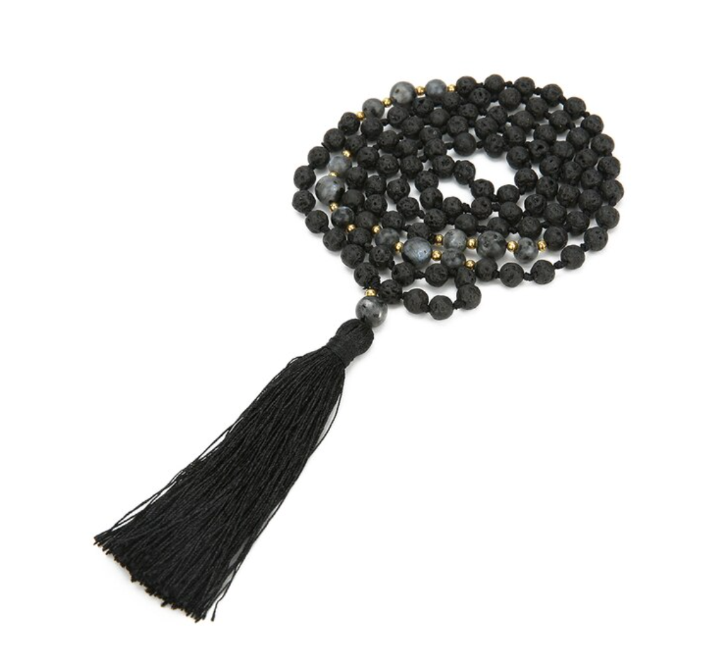 Black Lava stone Mala