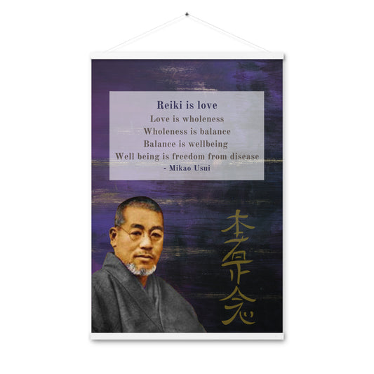 Mikao Usui Poster with hangers
